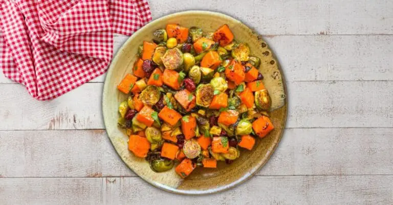Roasted Brussels Sprouts W/ Potatoes
