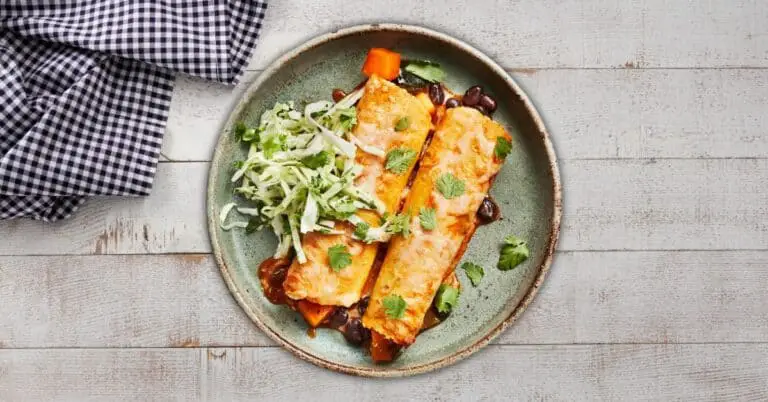 Butternut Squash & Black Bean Enchiladas