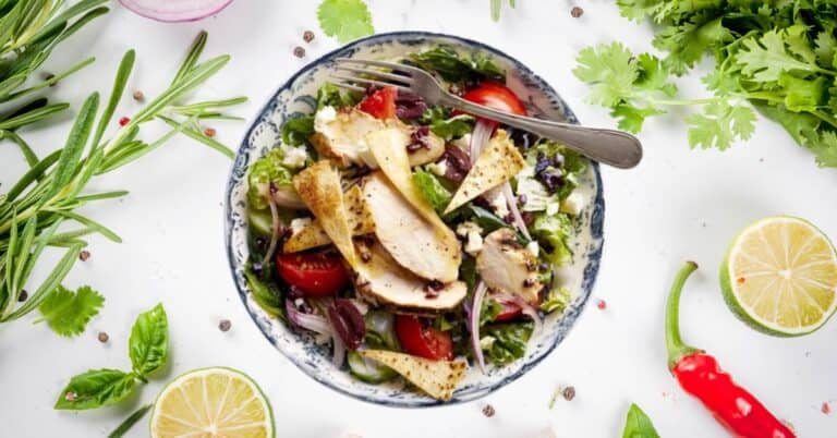 Greek Salad With Chicken