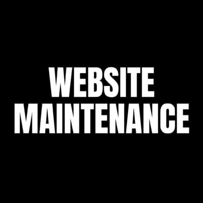 Website Maintenance
